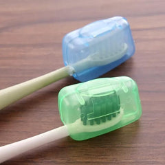 Toothbrush Holders & Tumblers – Portable Toothbrush Head Cover Holder for Travel, Hiking & Camping 4 pcs set