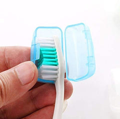 Toothbrush Holders & Tumblers – Portable Toothbrush Head Cover Holder for Travel, Hiking & Camping 4 pcs set