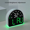USB Operated LED Digital Alarm Clock – Electric Desk Clock with Indoor Temperature, Day & Date Display, Loud Alarm for Bedroom & Living Room Random 1pc